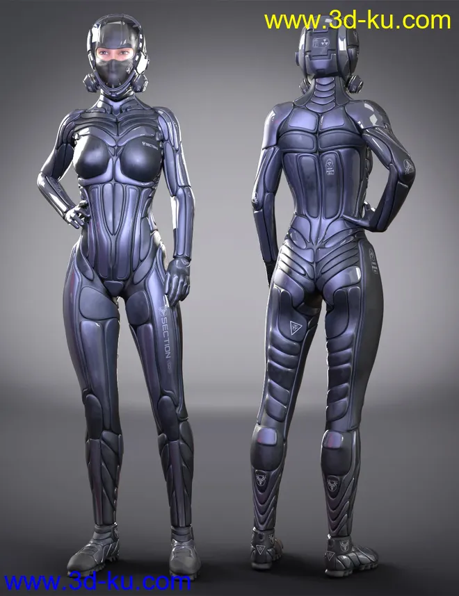 S8 Suit for Genesis 8 Female(s)模型的图片7