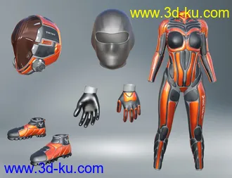 3D打印模型S8 Suit for Genesis 8 Female(s)的图片