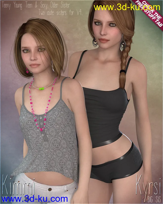 Sabby-Sisters Kimmi & Kyrsi模型的图片1