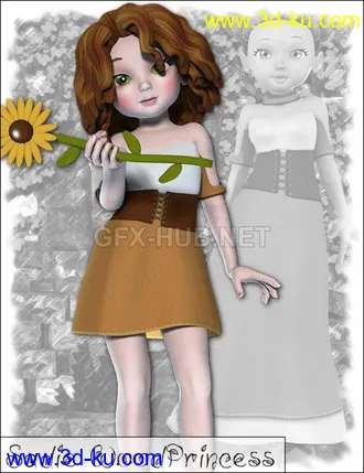 3D打印模型Sadie Wood Princess的图片