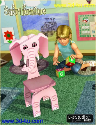 3D打印模型Safari Furniture for Kids4的图片