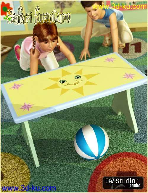 Safari Furniture for Kids4模型的图片2