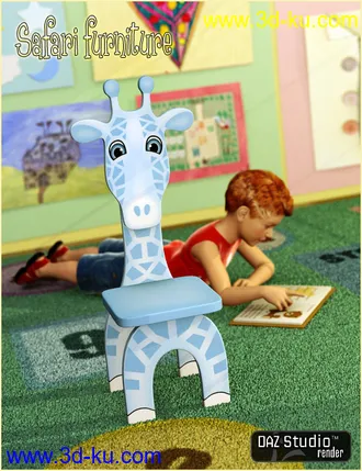 3D打印模型Safari Furniture for Kids4的图片