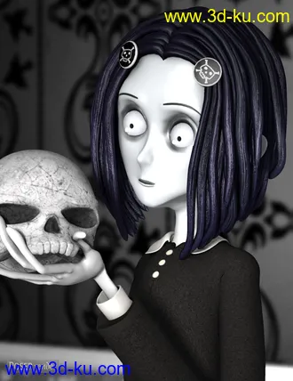 3D打印模型Salem Hair的图片