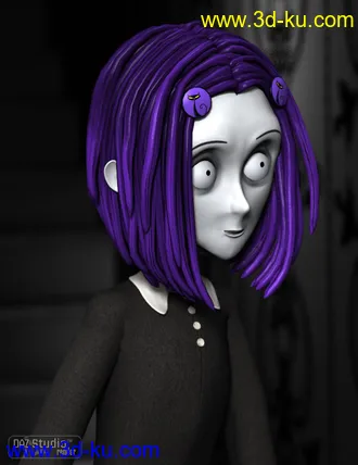 3D打印模型Salem Hair的图片