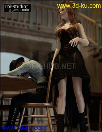 3D打印模型Saloon Action的图片