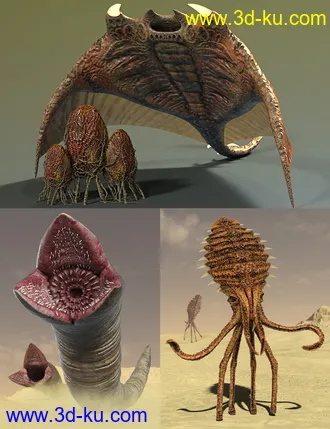 3D打印模型Sand Creatures的图片
