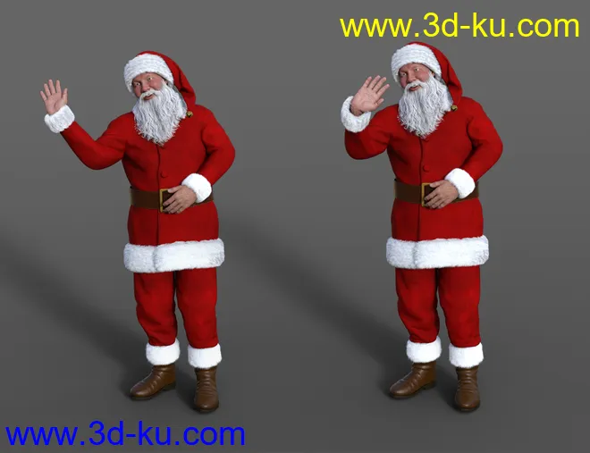 Santa Laughing Animation for Genesis 8 Males模型的图片2