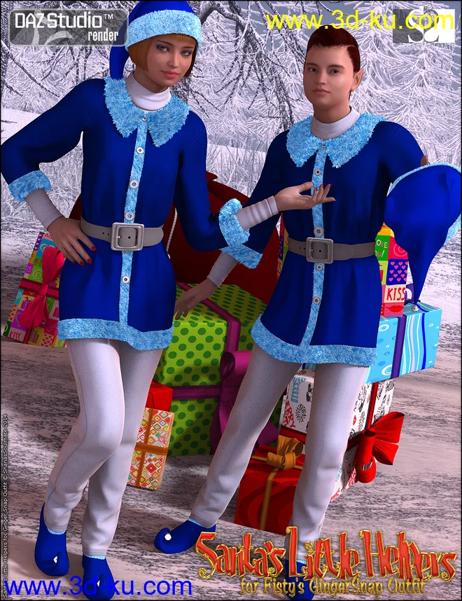 Santa's Little Helpers for Ginger Snap Outfit模型的图片4