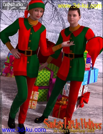 3D打印模型Santa's Little Helpers for Ginger Snap Outfit的图片