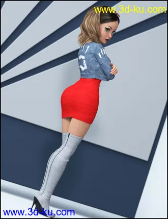 3D打印模型Sassy Edge Outfit for Genesis 8 Females的图片