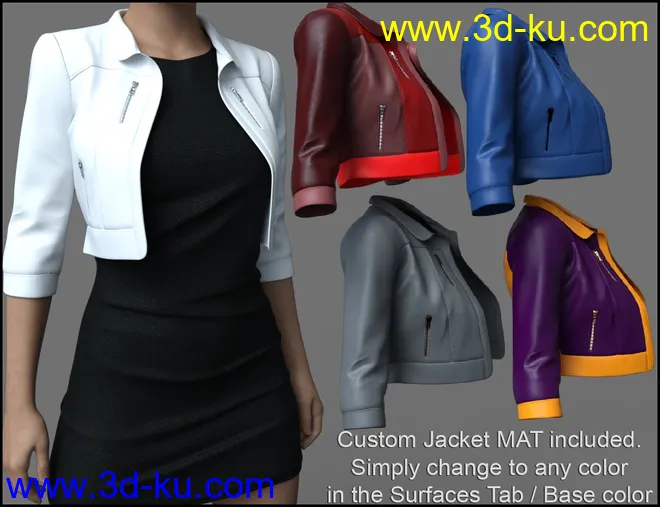 Sassy Edge Outfit for Genesis 8 Females模型的图片7