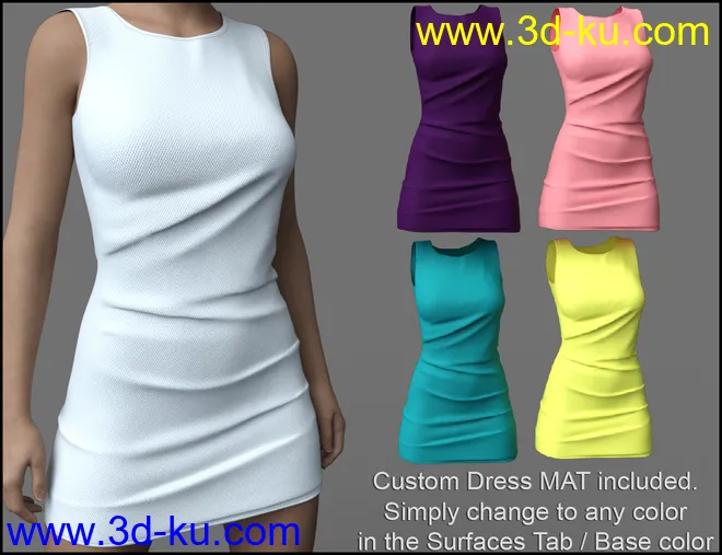 Sassy Edge Outfit for Genesis 8 Females模型的图片8