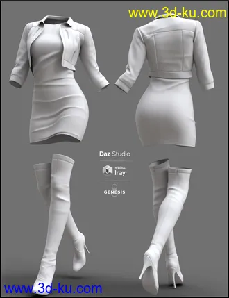 3D打印模型Sassy Edge Outfit for Genesis 8 Females的图片