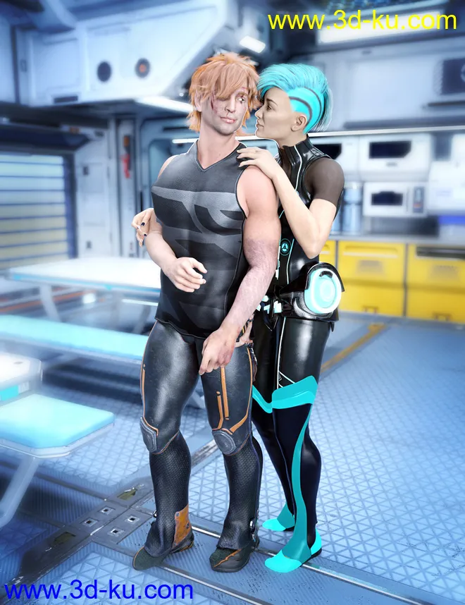 SBibb Dreadful Pirate Captain Poses and Expressions for Genesis 8模型的图片7