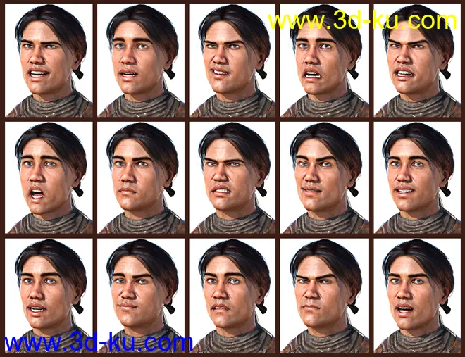 SBibb Dreadful Pirate Captain Poses and Expressions for Genesis 8模型的图片15