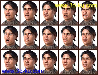 3D打印模型SBibb Dreadful Pirate Captain Poses and Expressions for Genesis 8的图片