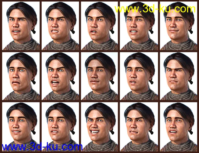 SBibb Dreadful Pirate Captain Poses and Expressions for Genesis 8模型的图片16