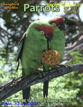 3D打印模型SBRM Parrots Vol 1 - Parrots of the World的图片