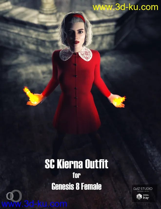 SC Kierna Outfit for Genesis 8 Female模型的图片1