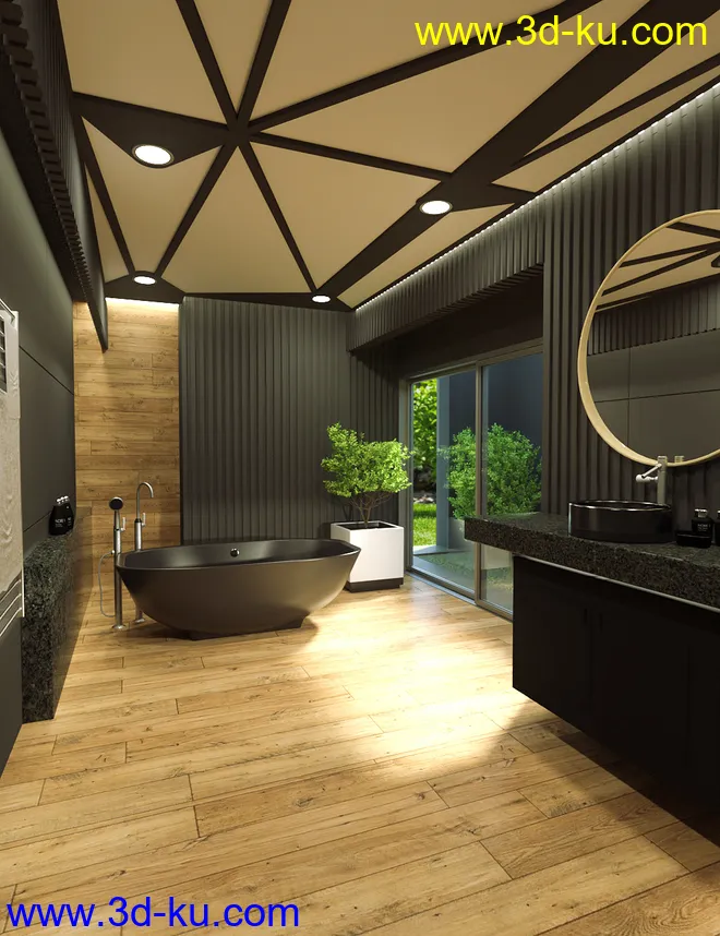 Scandinavian Bathroom模型的图片1