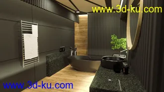 3D打印模型Scandinavian Bathroom的图片