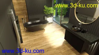 3D打印模型Scandinavian Bathroom的图片