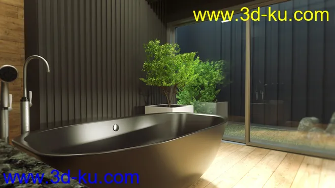 Scandinavian Bathroom模型的图片5