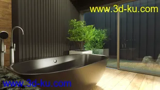 3D打印模型Scandinavian Bathroom的图片