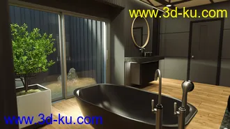 3D打印模型Scandinavian Bathroom的图片