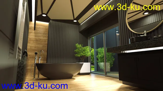 Scandinavian Bathroom模型的图片7