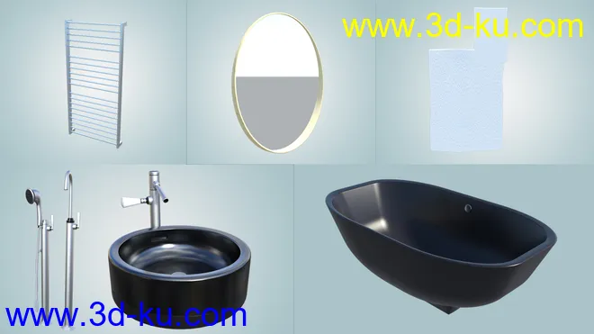 Scandinavian Bathroom模型的图片9