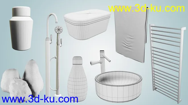 Scandinavian Bathroom模型的图片11