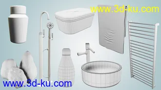 3D打印模型Scandinavian Bathroom的图片