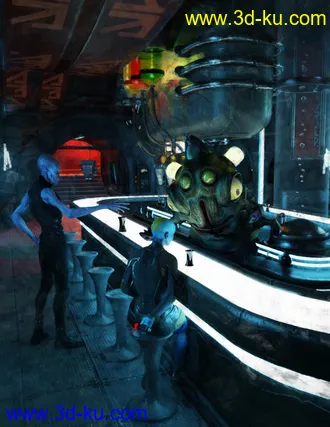 3D打印模型Sci-Fi Bar的图片