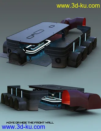 3D打印模型Sci-Fi Bar的图片