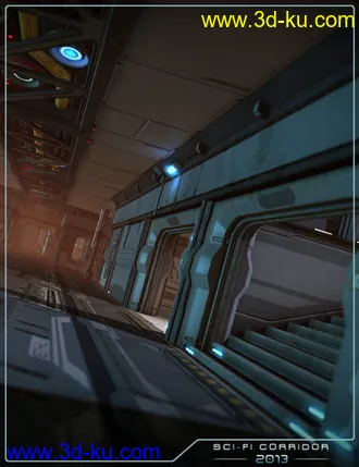 3D打印模型Sci-Fi Corridor 2013的图片