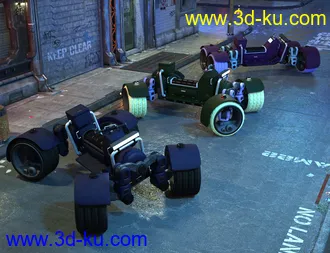 3D打印模型Sci-Fi Quad的图片