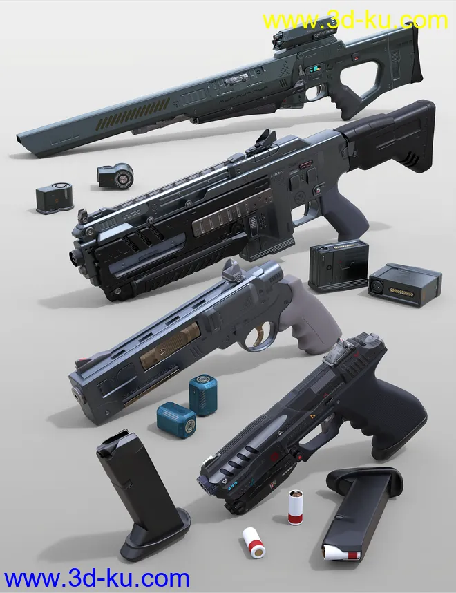 Sci-Fi Weapons Collection 3模型的图片1