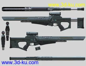 3D打印模型Sci-Fi Weapons Collection 3的图片