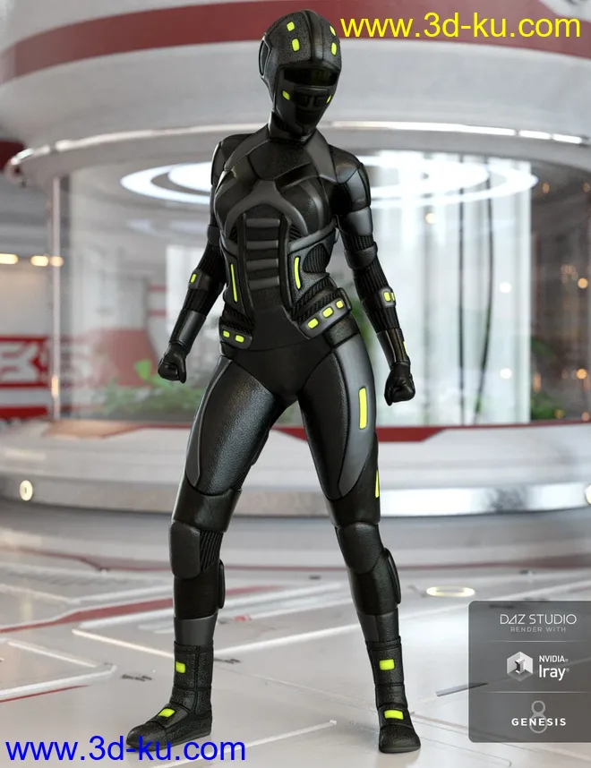 SciFi Angel Racer Textures模型的图片3