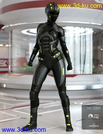 3D打印模型SciFi Angel Racer Textures的图片