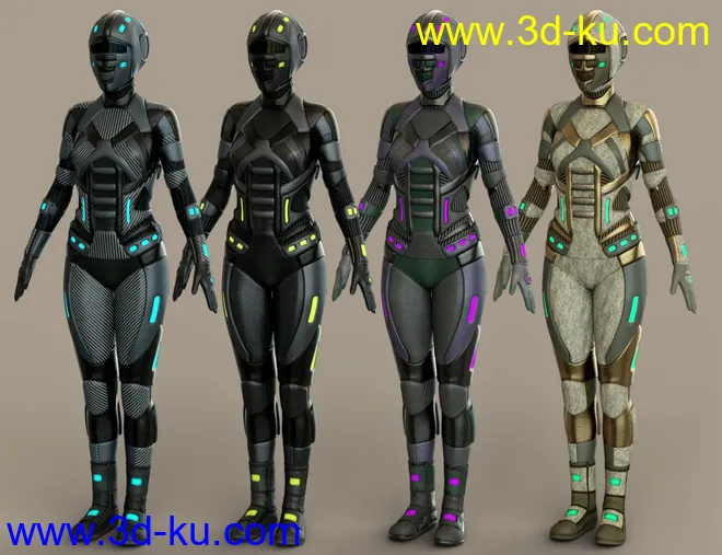 SciFi Angel Racer Textures模型的图片6