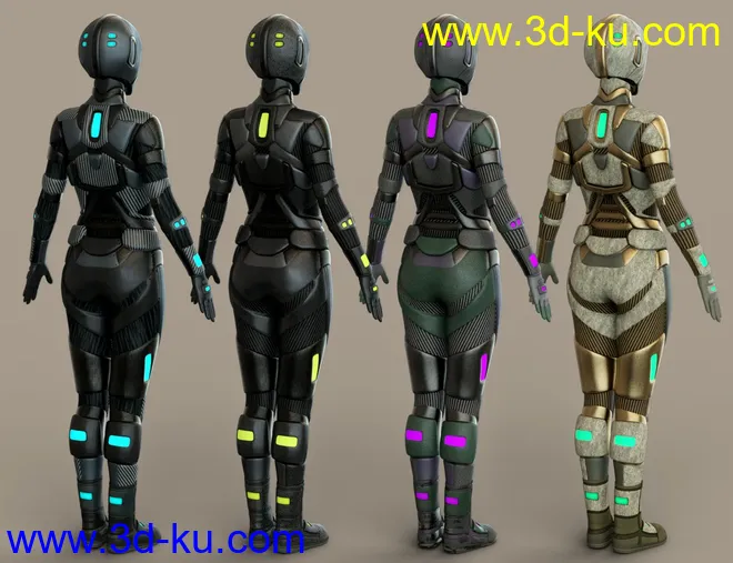 SciFi Angel Racer Textures模型的图片7