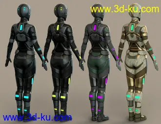 3D打印模型SciFi Angel Racer Textures的图片