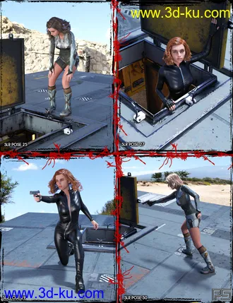 3D打印模型SciFi Living Room Poses and Cameras for Genesis 8的图片