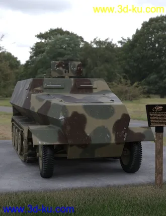 3D打印模型Sd Kfz 251 Halftrack的图片