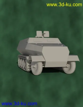 3D打印模型Sd Kfz 251 Halftrack的图片