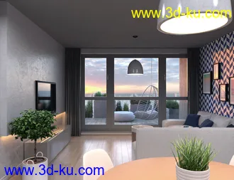 3D打印模型Seaside Apartment的图片