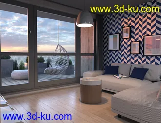 3D打印模型Seaside Apartment的图片